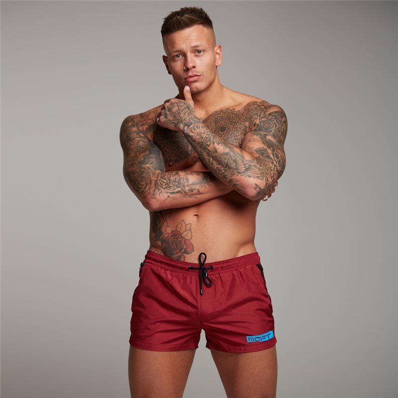 Men's Sports Running Fitness Casual Three-quarter Pants Summer Breathable Quick Dry Shorts Gym Bodybuilding Muscle Sweatpants
