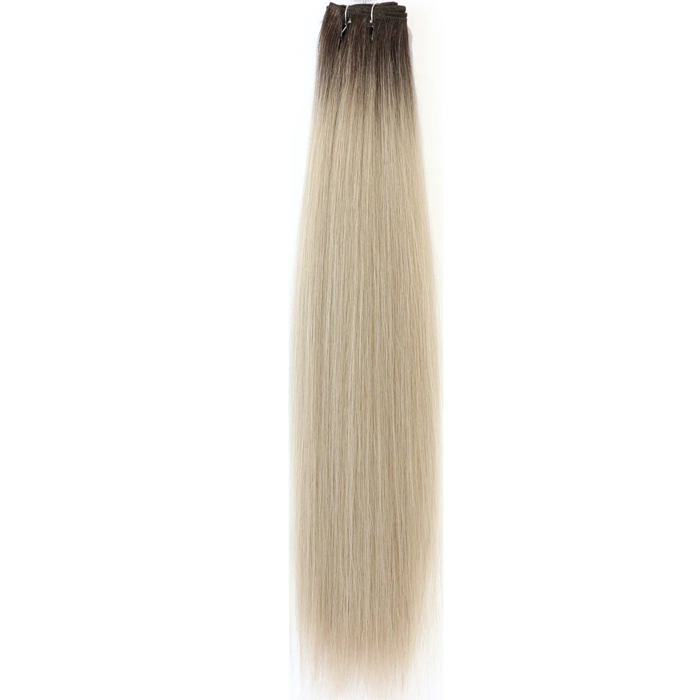 24-32 Inch Bio Protein Straight Hair Bundles Synthetic High Temperature 150g 200g Ombre Brown M888 Orange Soft Hair Weaving