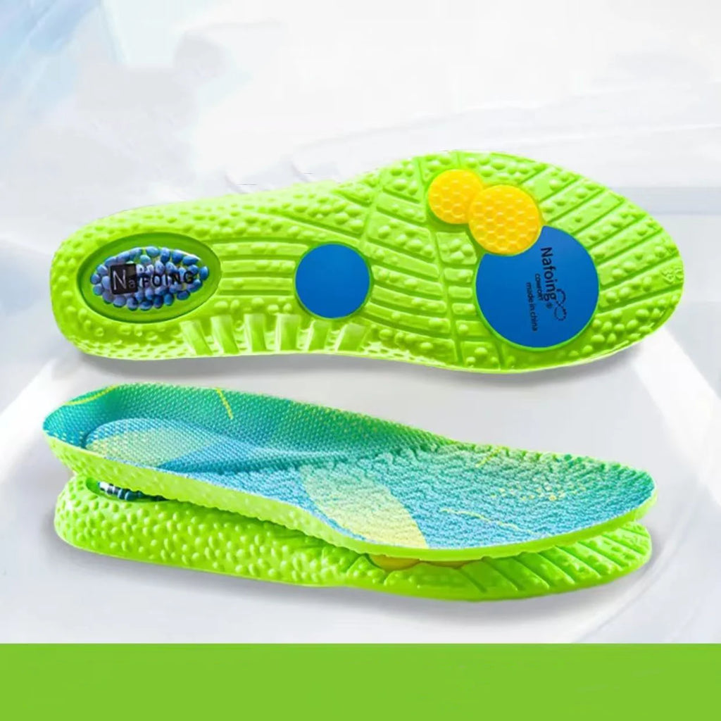 PU air cushion sports insoles Soft Comfort Shoes Pads Running Shock Absorption Shoe Sole Men Women arch support insole 1Pair