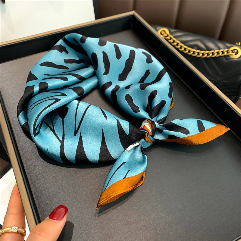 Women 100% Silk Scarves 53*53cm Luxury Pure Silk Scarf Wraps Shawls Pashmina Female Natural Silk Neckerchief Head Scarf Bandana