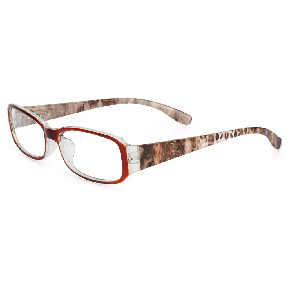 Fashion Anti-Blue Light Reading Glasses for Women Ultra-Light Eye Protection Flowers Comfortable Eyeglasses Diopter +100~+400
