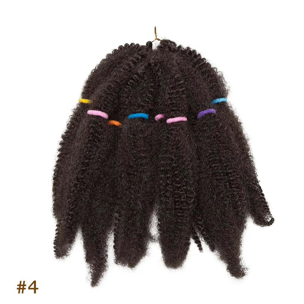 Afro Kinky Hair Pre Stretched Afro Kinky Twist Hair Braiding Hair Kinky Twist Crochet Braids Synthetic Hair Extensions For Women