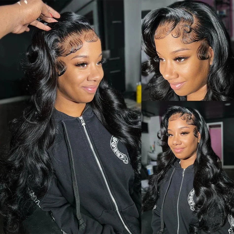 30 36 Inch Body Wave 13x6 Hd Transparent Lace Frontal Wig 13x4 Lace Front Human Hair Wig 360 Brazilian PrePlucked Wigs For Women