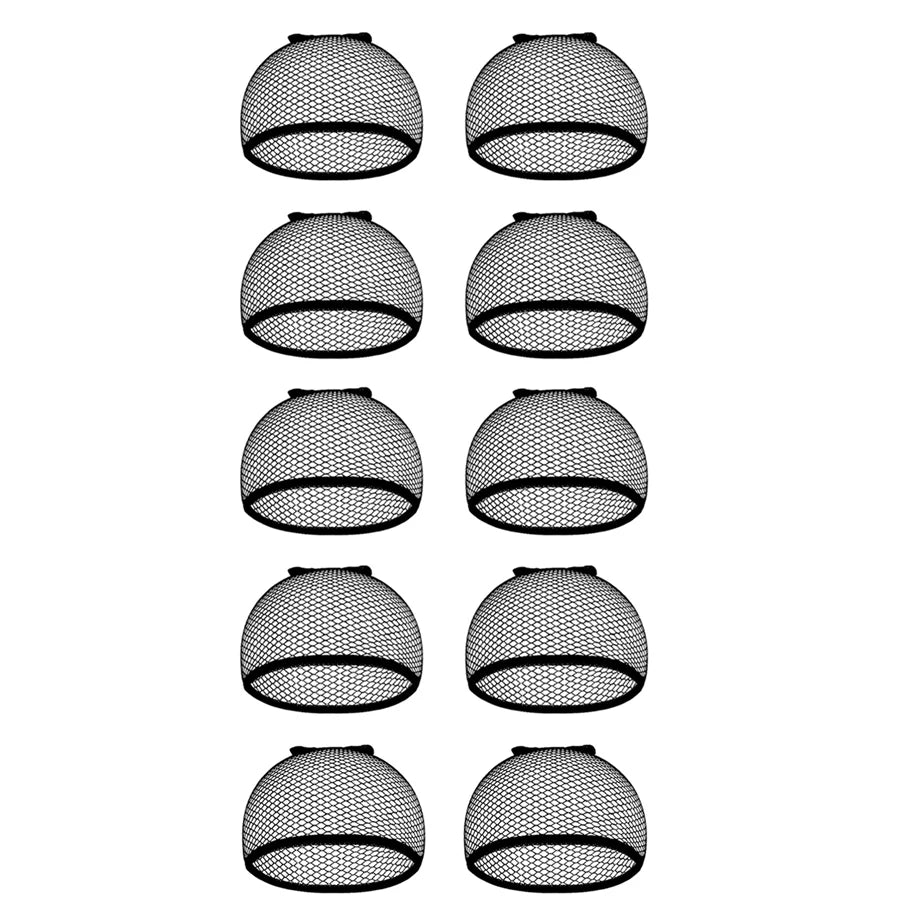 Mesh Wig Cap Stretchable Elastic Black Hair Net Stretch Open Ended Fishnet Wig Net Breathable Mesh Cap for Wig Accessories