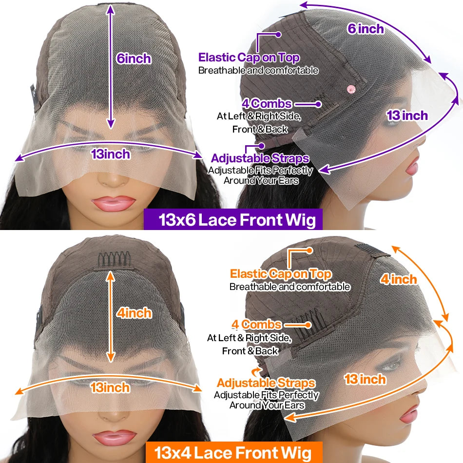 1B/27 Highlight Blonde Bone Straight Lace Frontal Wig Pre Plucked Ready To Wear Human Hair Wigs for Women 6X4 Lace Closure Wig
