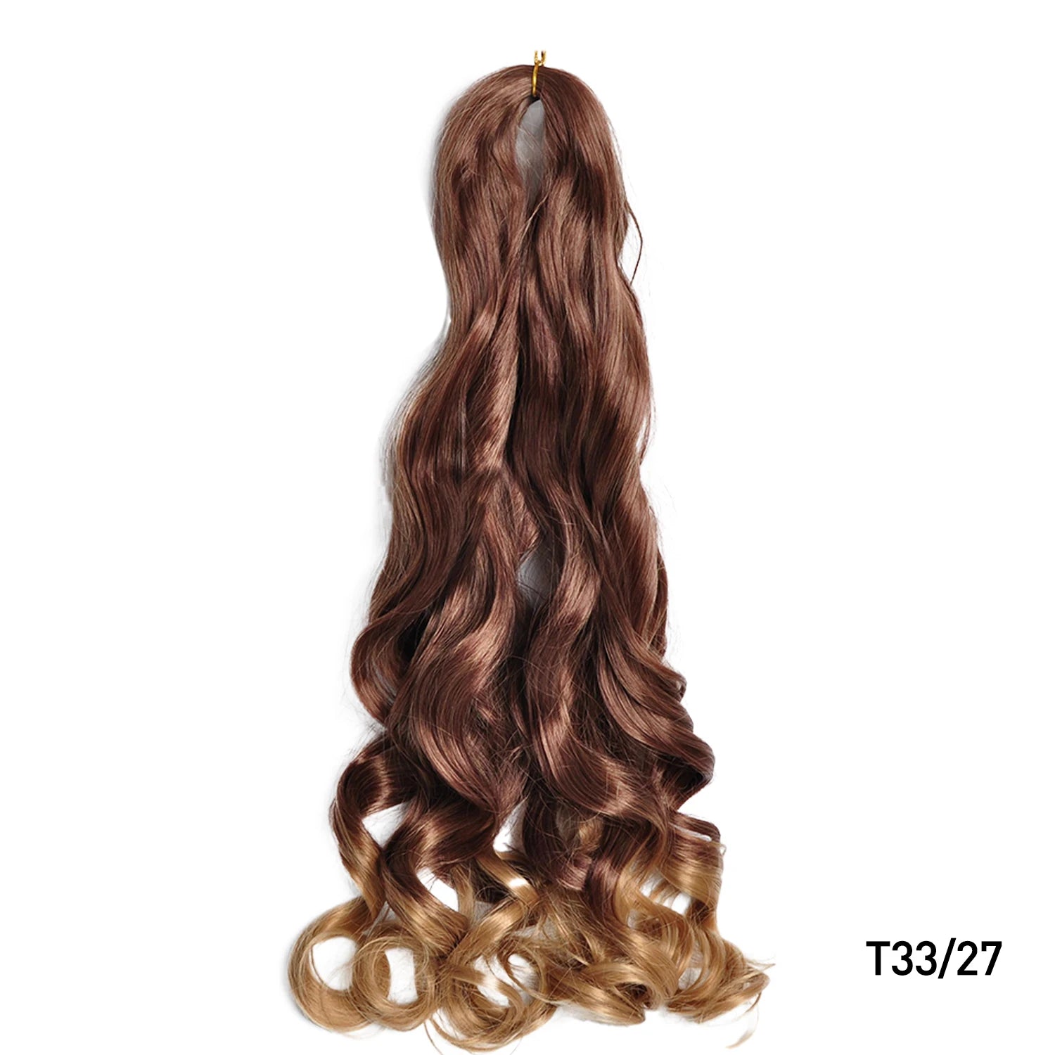 French Curls Braiding Hair Extensions 24Inch Synthetic Curl Hair Loose Wave Spiral Curl Crochet Hair Braids For Black Women