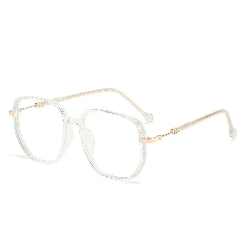 Vintage Square Metal Glitter Frame Reading Glasses Gafas Women Fashion Optical Eyewear Anti-blue Light Presbyopia Eyeglasses