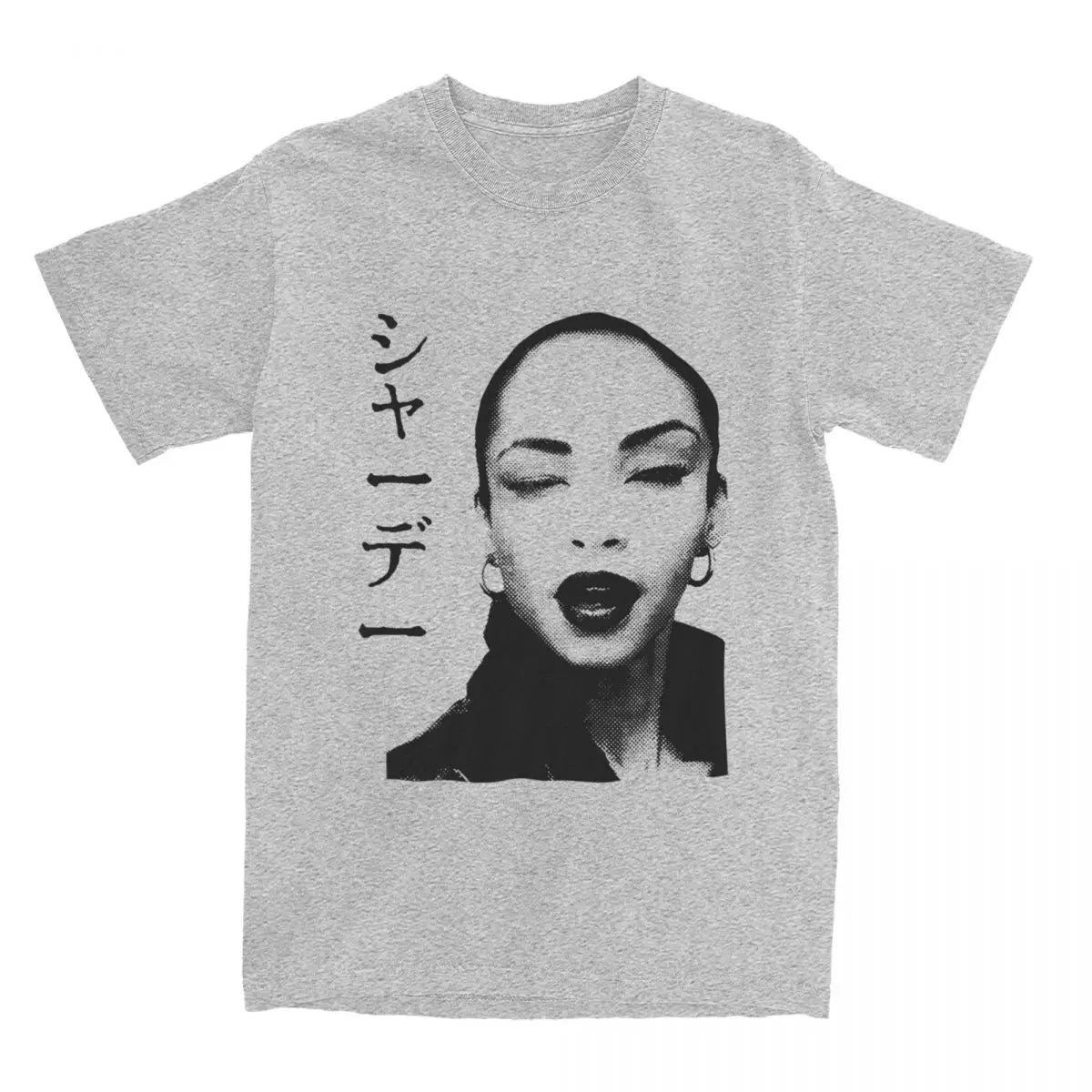 Men T-Shirts S-Sade Adu Singer Vintage 100% Cotton Tee Shirt Short Sleeve T Shirt Crewneck Clothes Plus Size