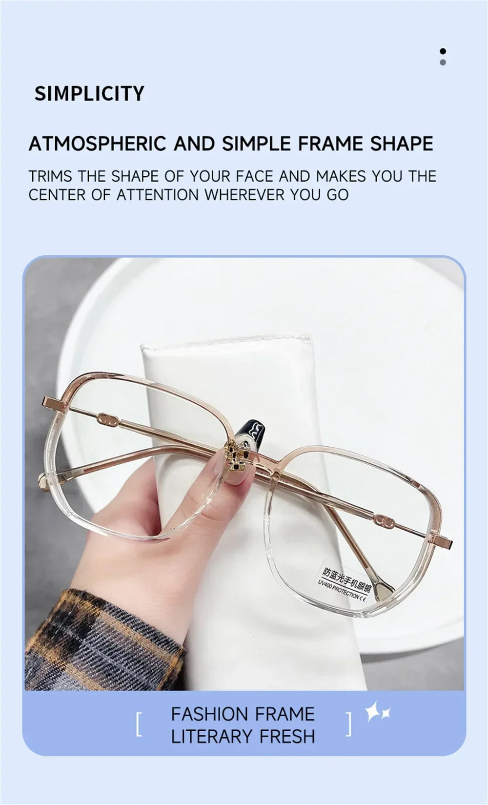 Vintage Square Metal Glitter Frame Reading Glasses Gafas Women Fashion Optical Eyewear Anti-blue Light Presbyopia Eyeglasses