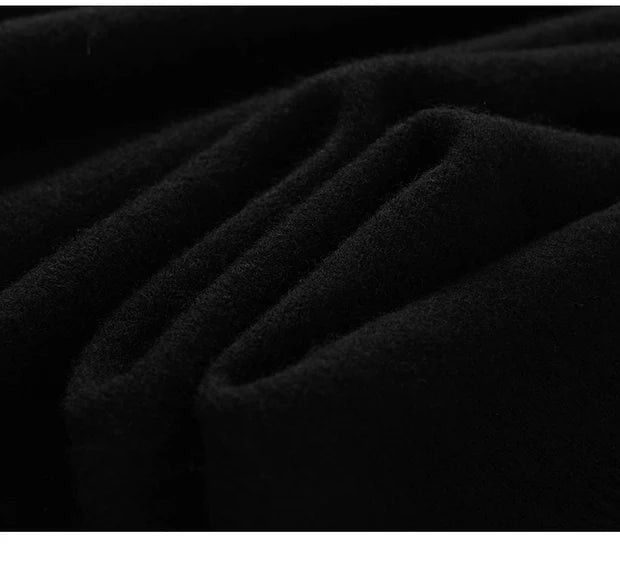 Men's Autumn Winter 100% Merino Wool Sweater Hooded Collar Knitted Pullover Cashmere Sweatshirt Casual Large Tops Long Sleeved