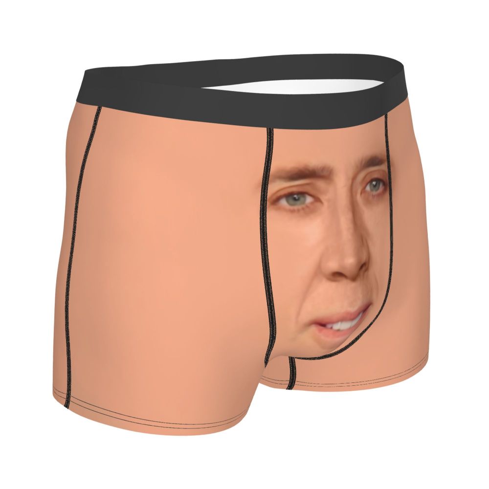 Custom Nicolas Cage Boxer Shorts For Homme 3D Printed Male Nic And His Girls Underwear Panties Briefs Breathbale Underpants