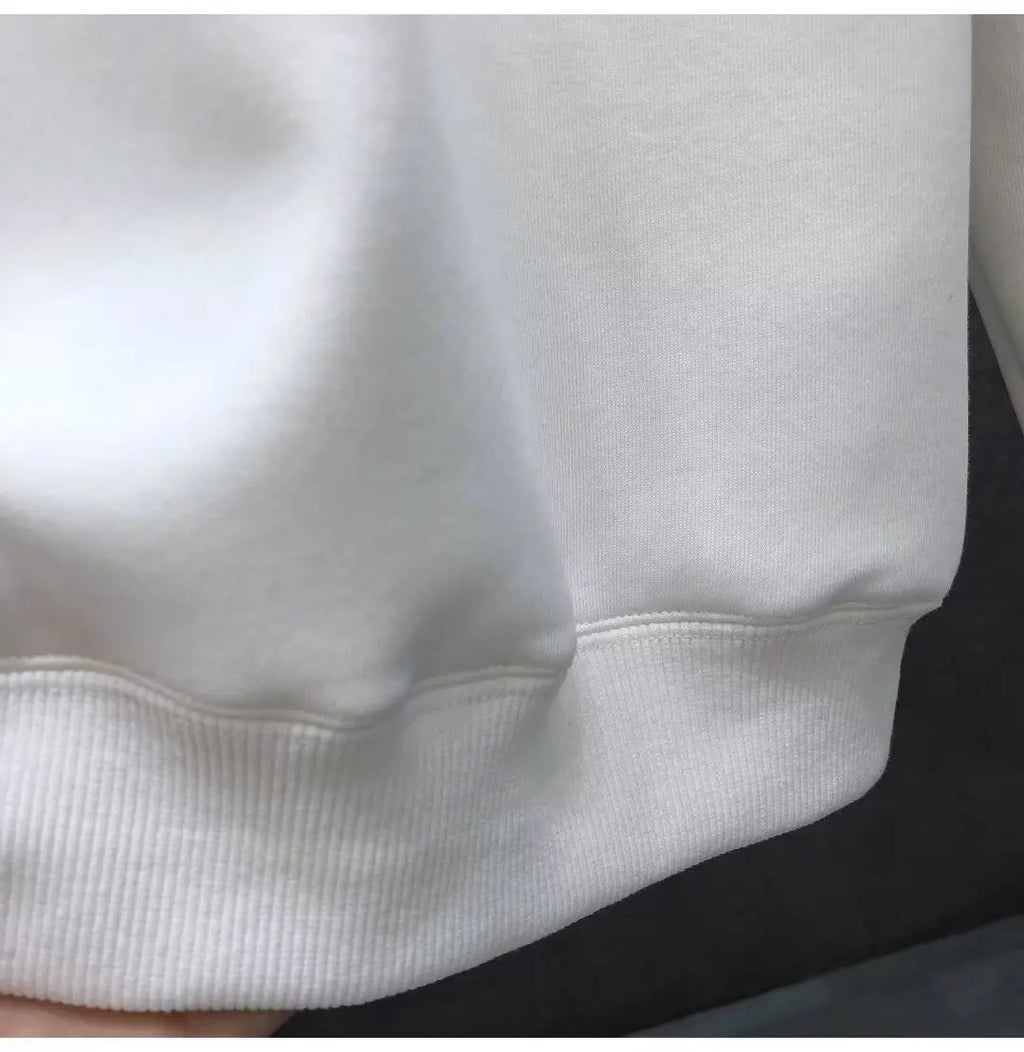 Autumn Men Graphic Sweatshirts Hoodied Printed Long Sleeve T-shirt Harajuku Cotton Hip hop Tees Sports Top Men Clothing 2024