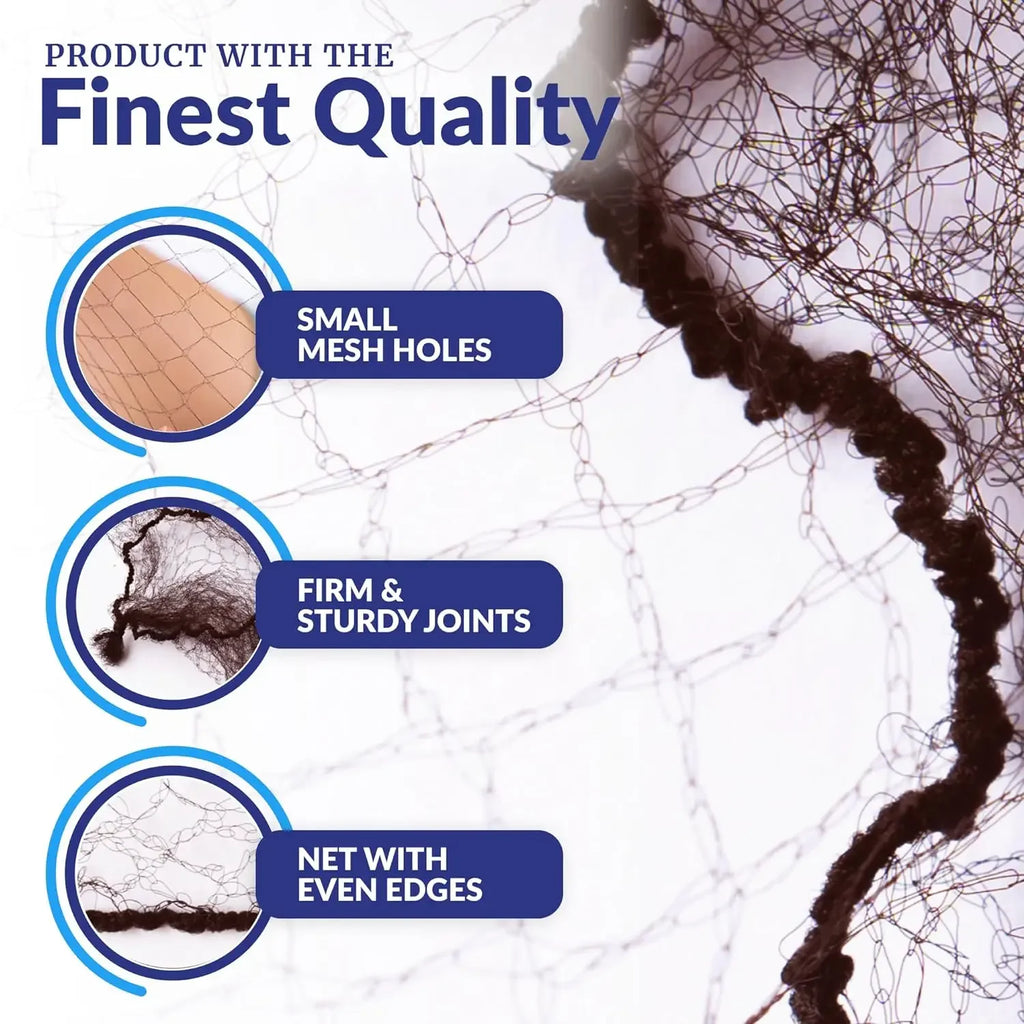 Hair Net 100 Pcs, 24 Inches Hair Nets Elasticity Invisible Elastic Mesh for Food Service, Ballet Bun, Sleeping, Women and Wig