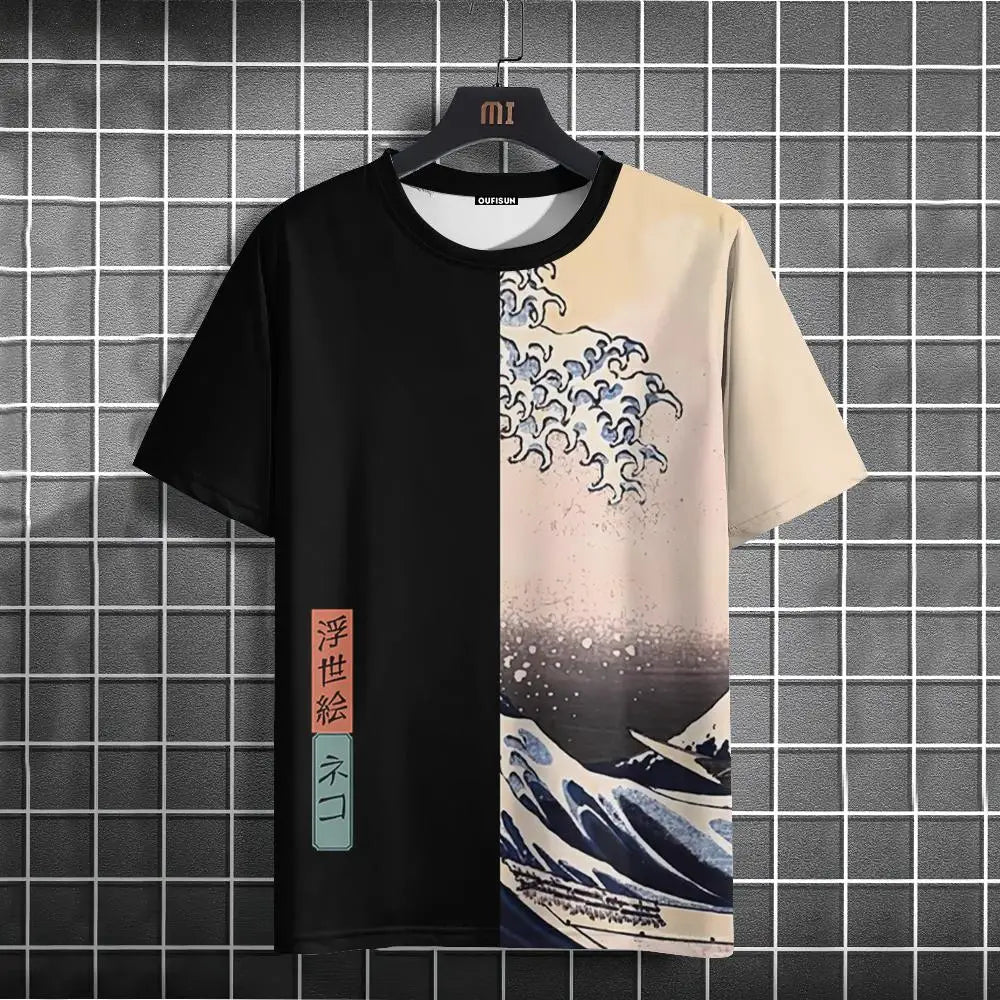 Unisex 2025 T Shirt Men Women Japanese Samurai Cat 3d Printed T Shirts For Casual Fashion Funny Shirt Top Tee Men Clothing