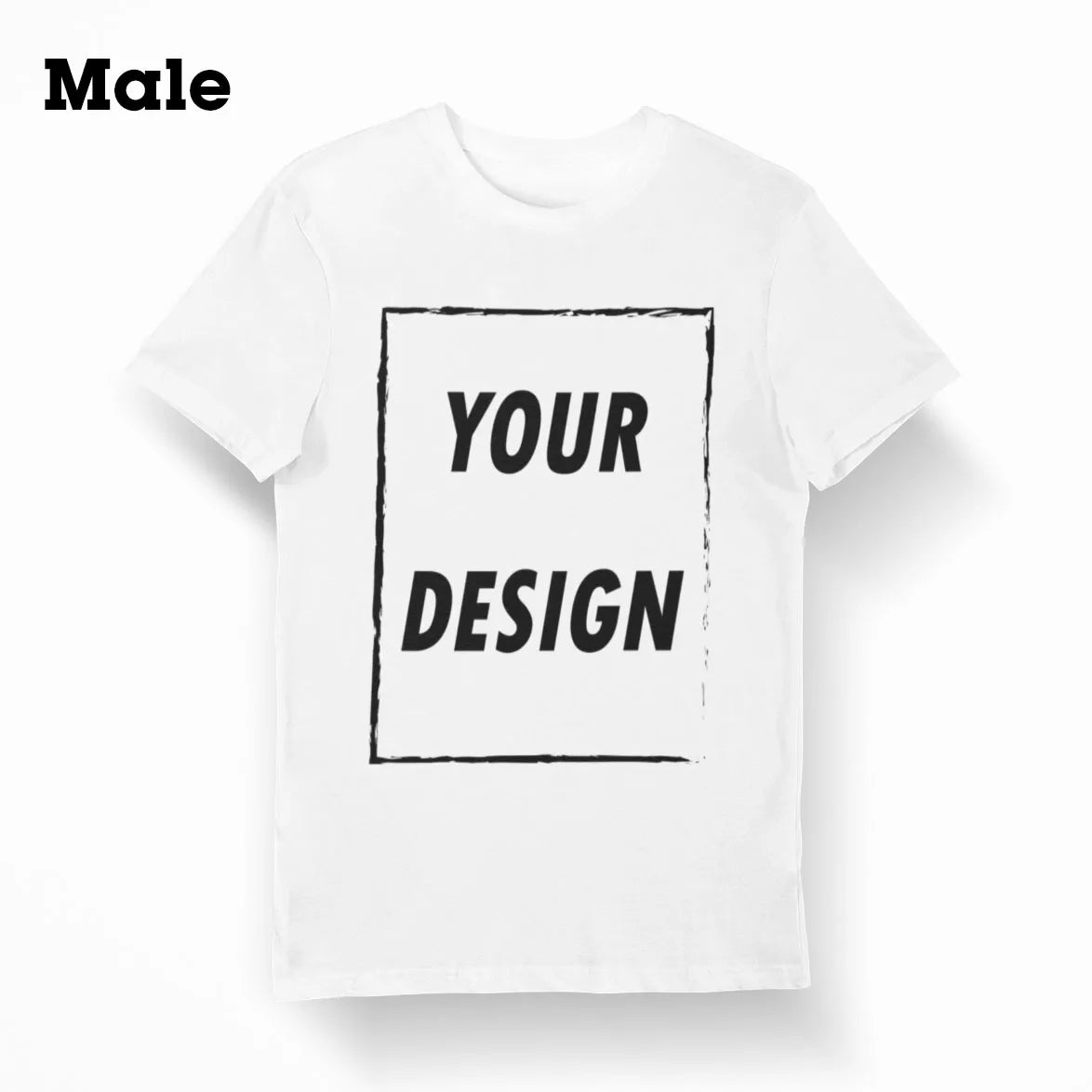 Free Shipping From US Customizable Male Female Short Sleeve