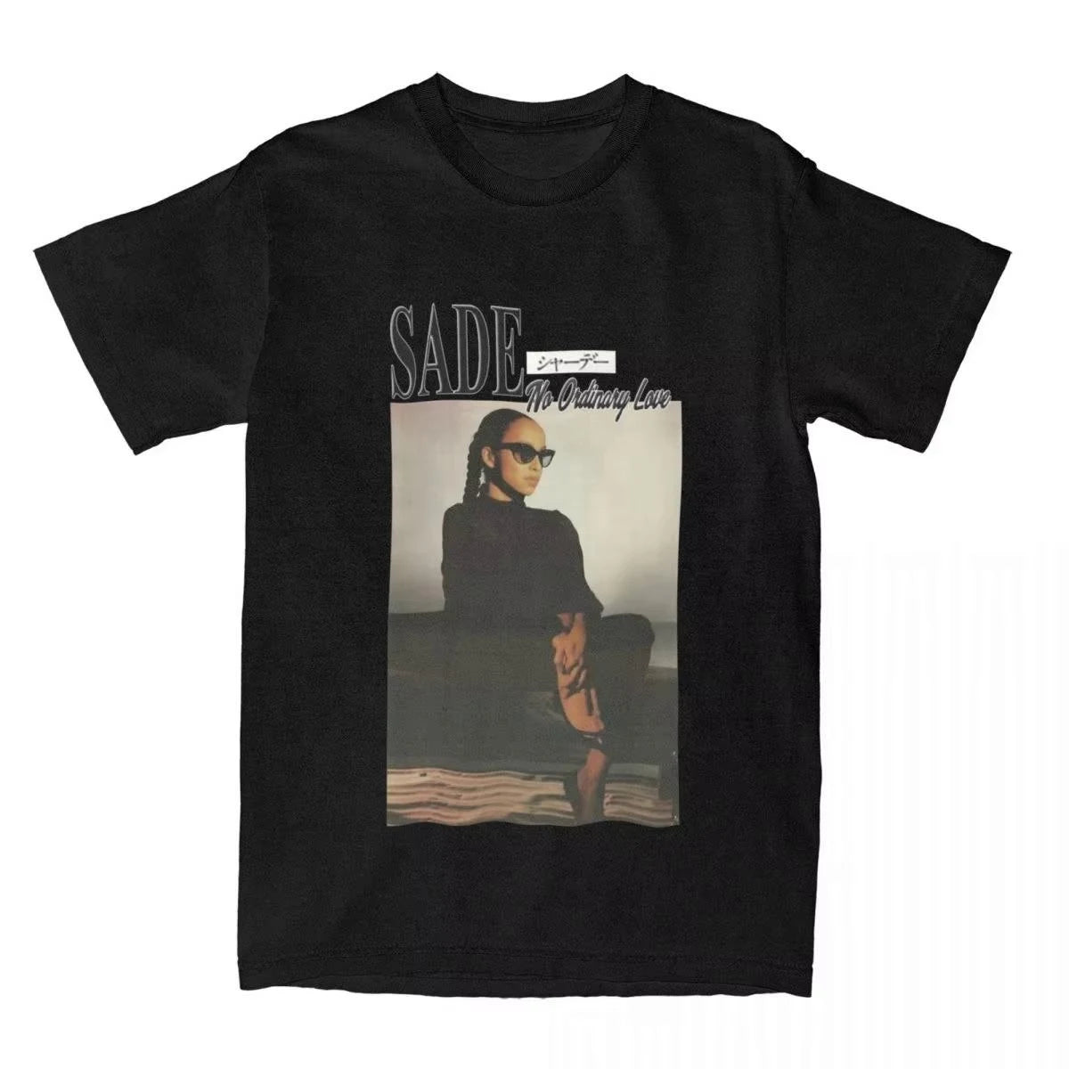 Men T-Shirts S-Sade Adu Singer Vintage 100% Cotton Tee Shirt Short Sleeve T Shirt Crewneck Clothes Plus Size