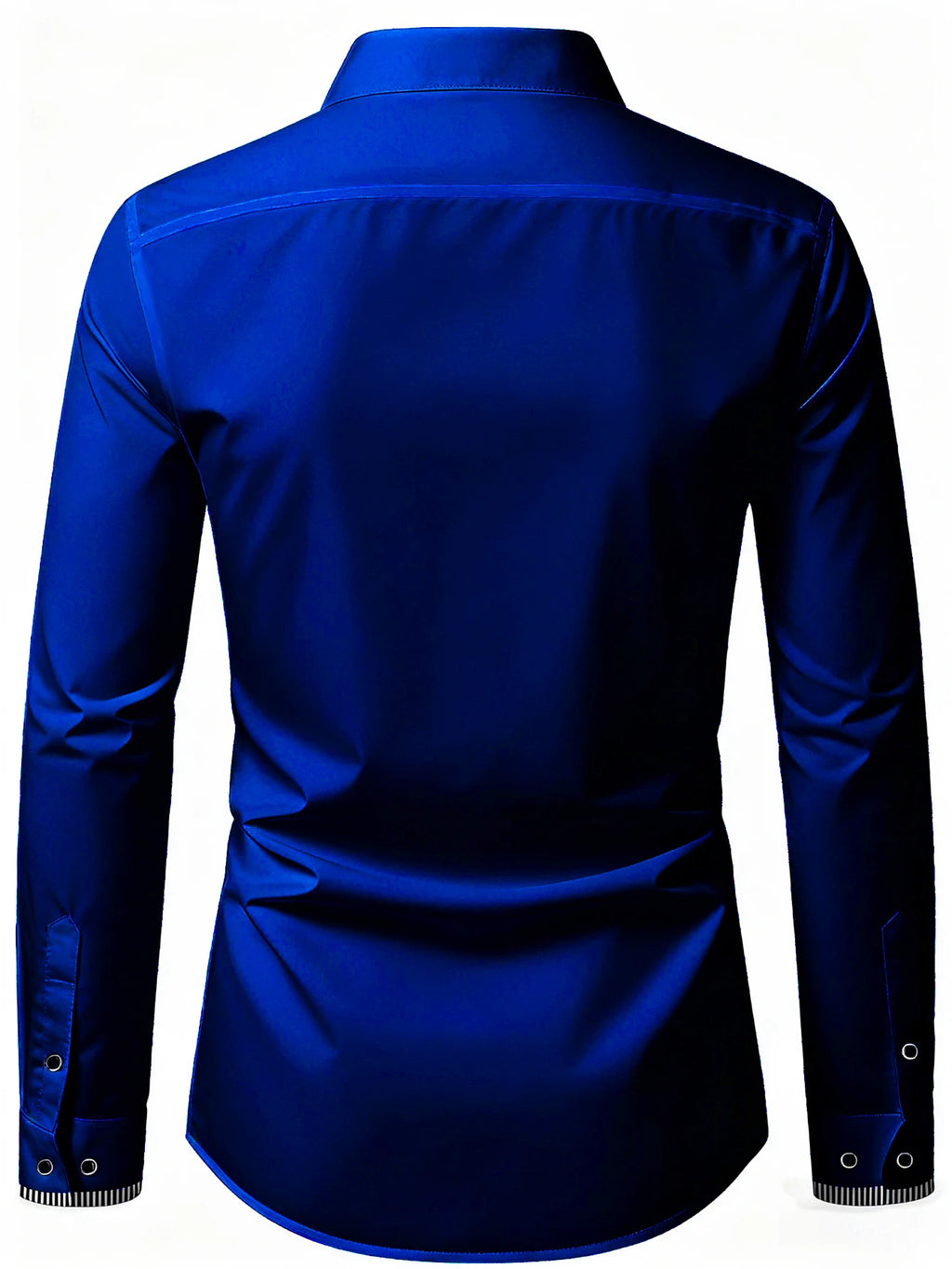 2025 New Men Patchwork Shirt Fashion Dress Tuxedo Long Sleeve Smart Casual Four Season Man Micro Elastic Shirts