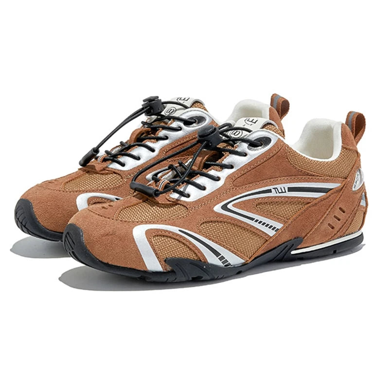 2026 New Women's Flat Sneakers Non-slip Running Women Moral Training Shoes Large-Size Colorblock Casual Skateboard Shoes Female