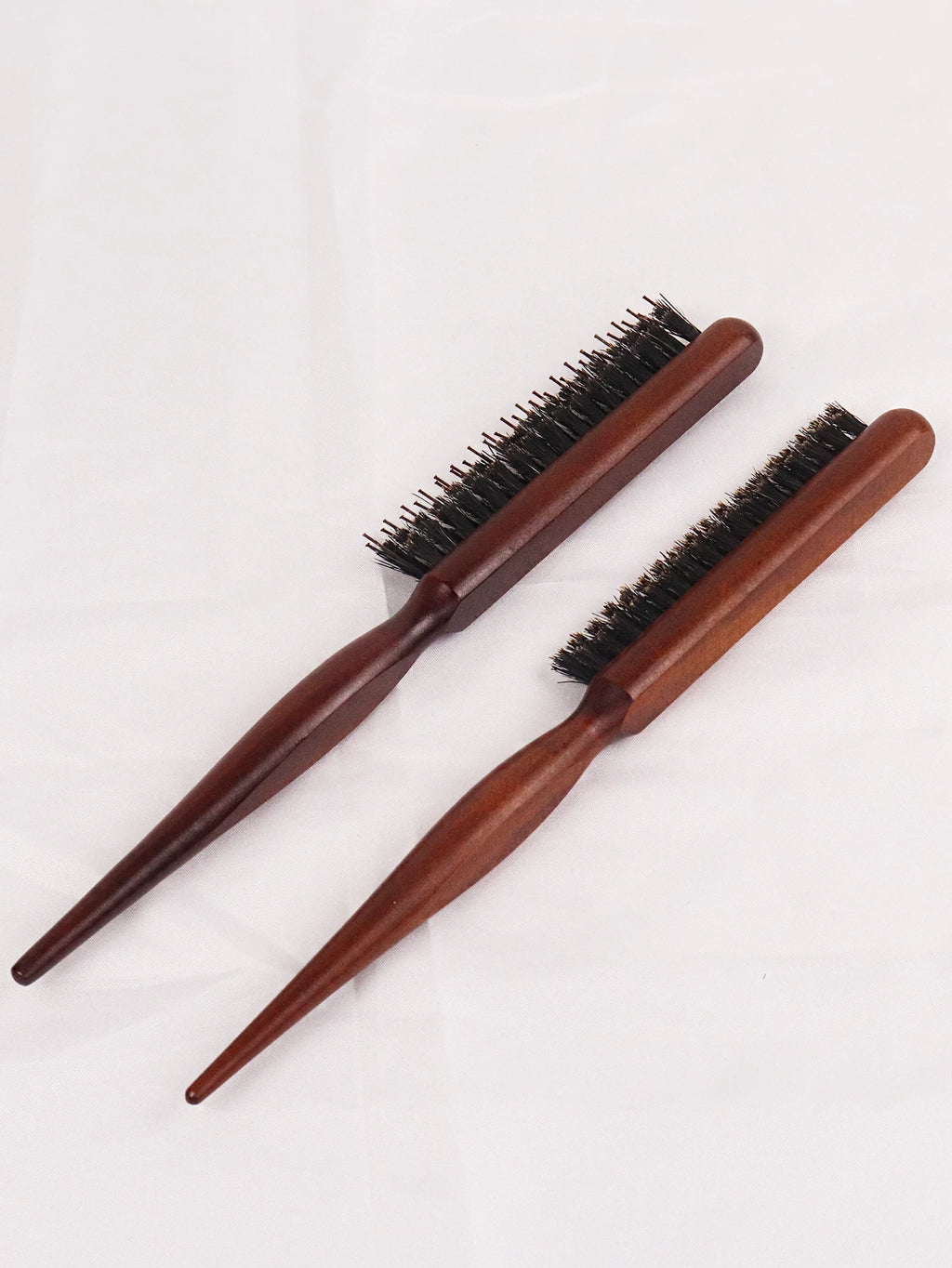 Professional fine line comb back tearing hair brush fluffy wood handle hair brush scalp massage comb Special for real hair wigs