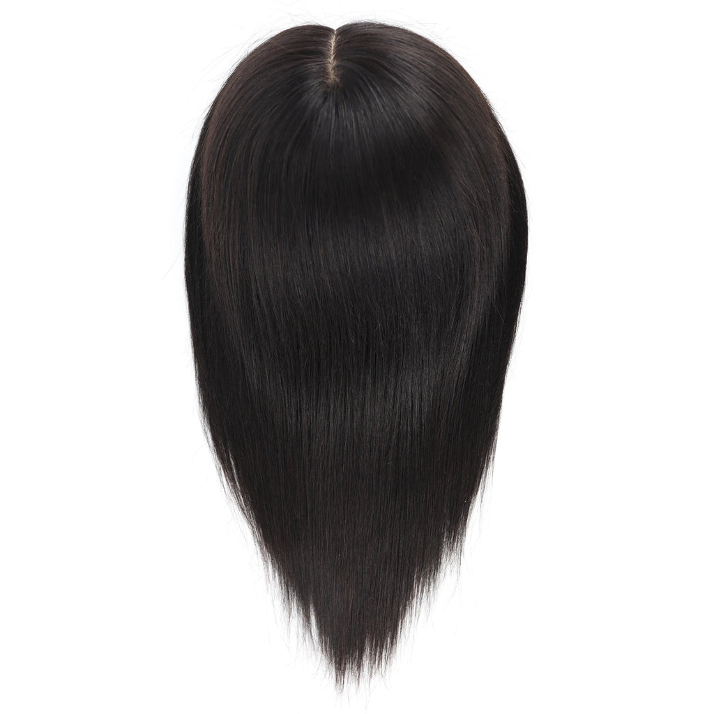 Medical Wig Real Virgin Human Hair Silk Top Natural Look Soft Light Breathable Elastic Net Comfortable Wearing for Women