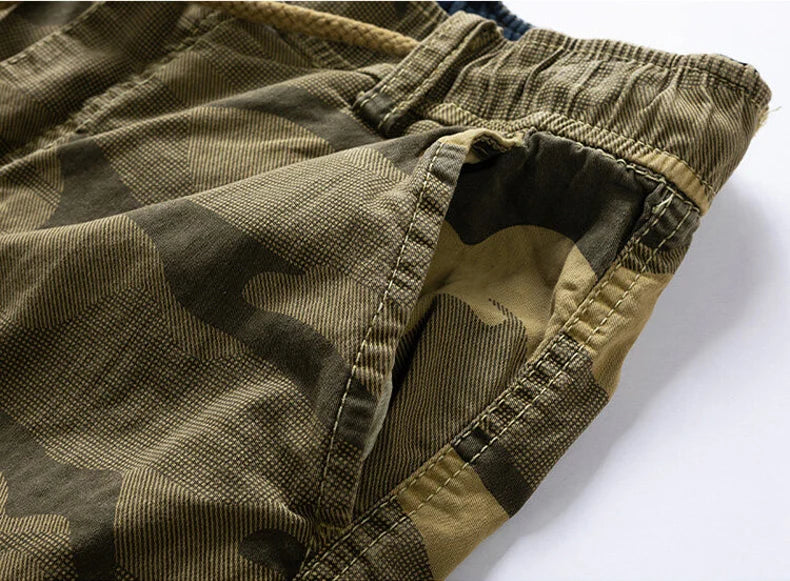2024 New Summer Men Cotton Cargo Camouflage Shorts Men Clothing Casual Breeche Bermuda Beach Jogger Shorts Male Hot Dropshipping
