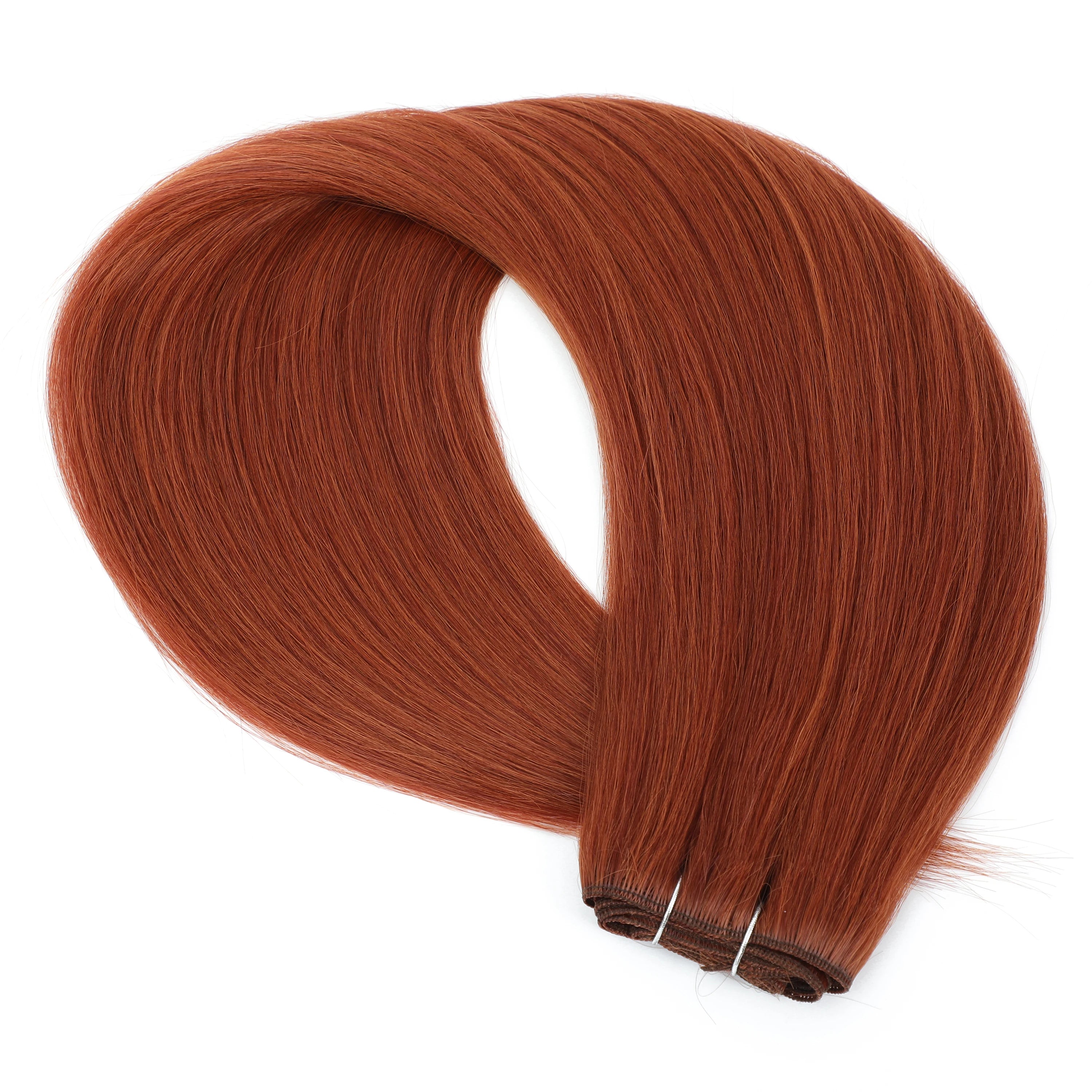 24-32 Inch Bio Protein Straight Hair Bundles Synthetic High Temperature 150g 200g Ombre Brown M888 Orange Soft Hair Weaving