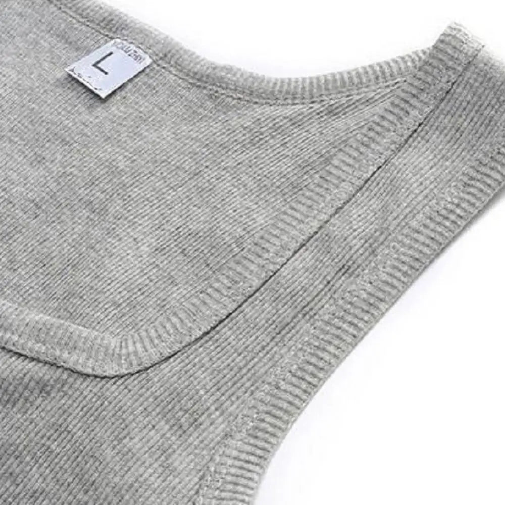 3pcs/Lot Cotton Sleeveless T-shirt Men's And Women's Solid Color Casual Bottoming Shirt Summer Vest Fit Sports Fitness T-shirt