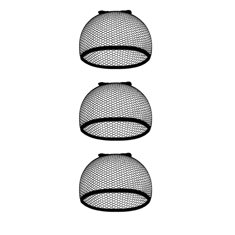 Mesh Wig Cap Stretchable Elastic Black Hair Net Stretch Open Ended Fishnet Wig Net Breathable Mesh Cap for Wig Accessories