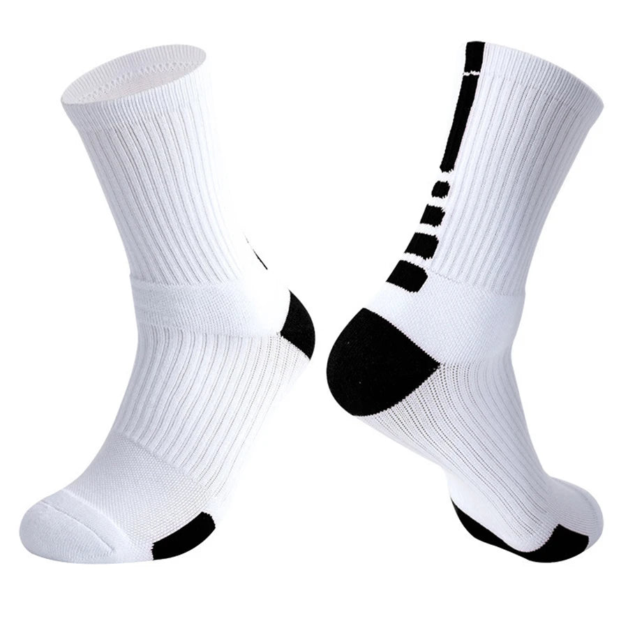 Skateboard Athletic Crew Socks Towel Bottom Soft Comfortable Moisture Wicking For All Sports