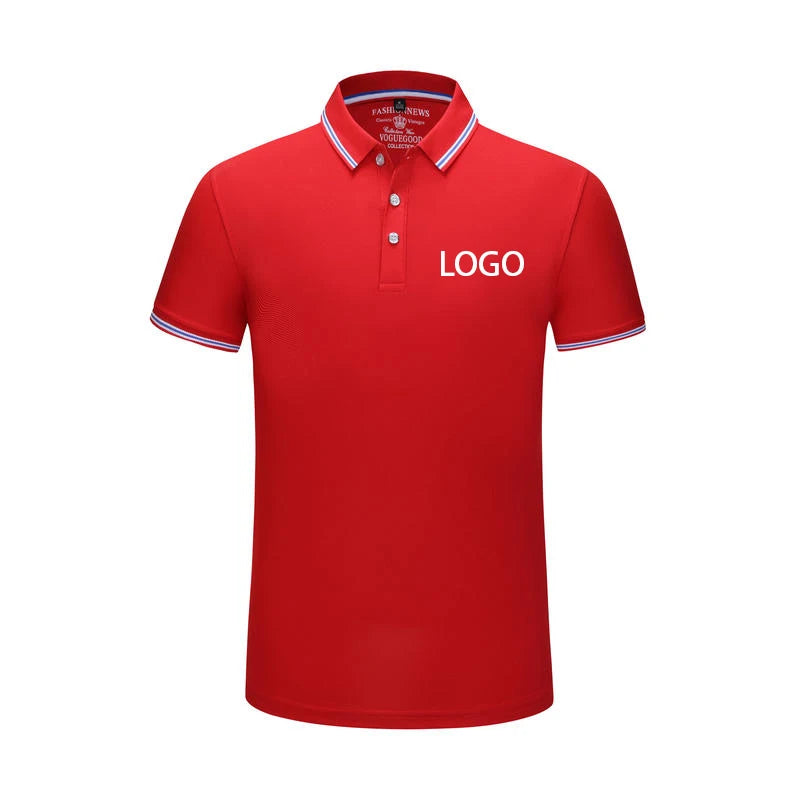 Summer Men And Women Polo Shirts Custom Logo Embroidery Print Polyester Clothing Personal Group Company Design Tops DIY Workwear