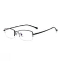 FIRADA Fashion Comfortable Glasses Retro Titanium Square Half Frame Eyewear Business Prescription Eyeglasses Frame Men 18001-C