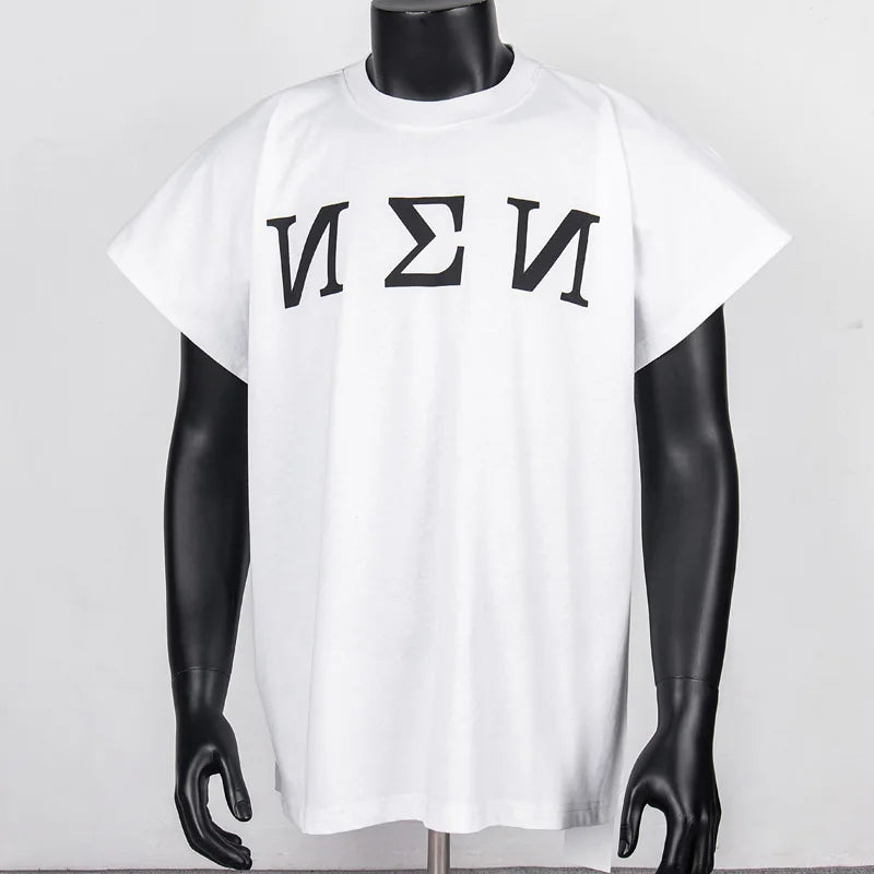 American High Street Fashion Multi-color Style Tops Men Women Couples Daily Casual Clothing Kanye West T-shirts