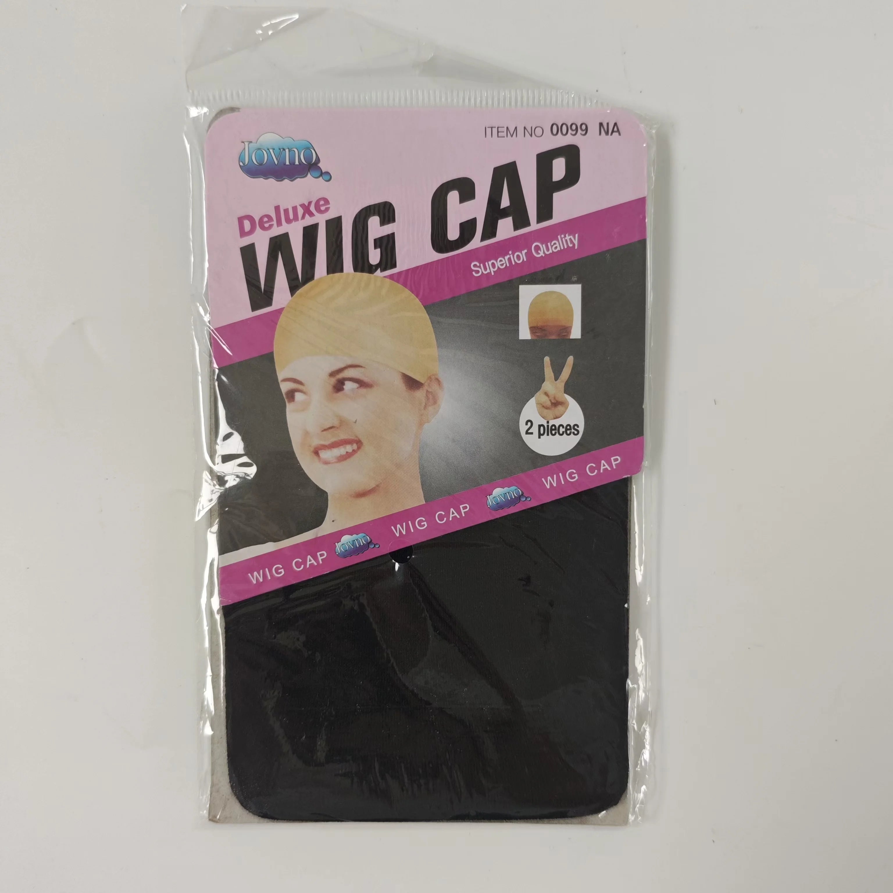 Vesta hair 2Pcs Black/Skin / Dark brown/  White Top Stocking Wig Cap Hair Net For WeaveHair Wig Nets