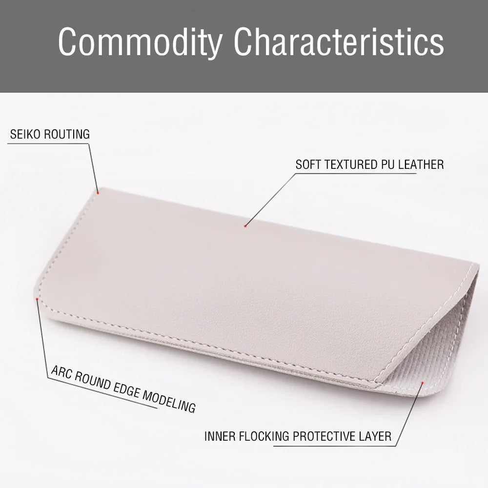 Glasses Case Soft Case Eyeglasses Holder Eyewear Pouch Portable Spectacle Case For Travel Storage Eyewear