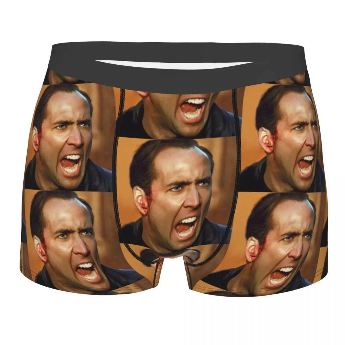 Custom Nicolas Cage Boxer Shorts For Homme 3D Printed Male Nic And His Girls Underwear Panties Briefs Breathbale Underpants