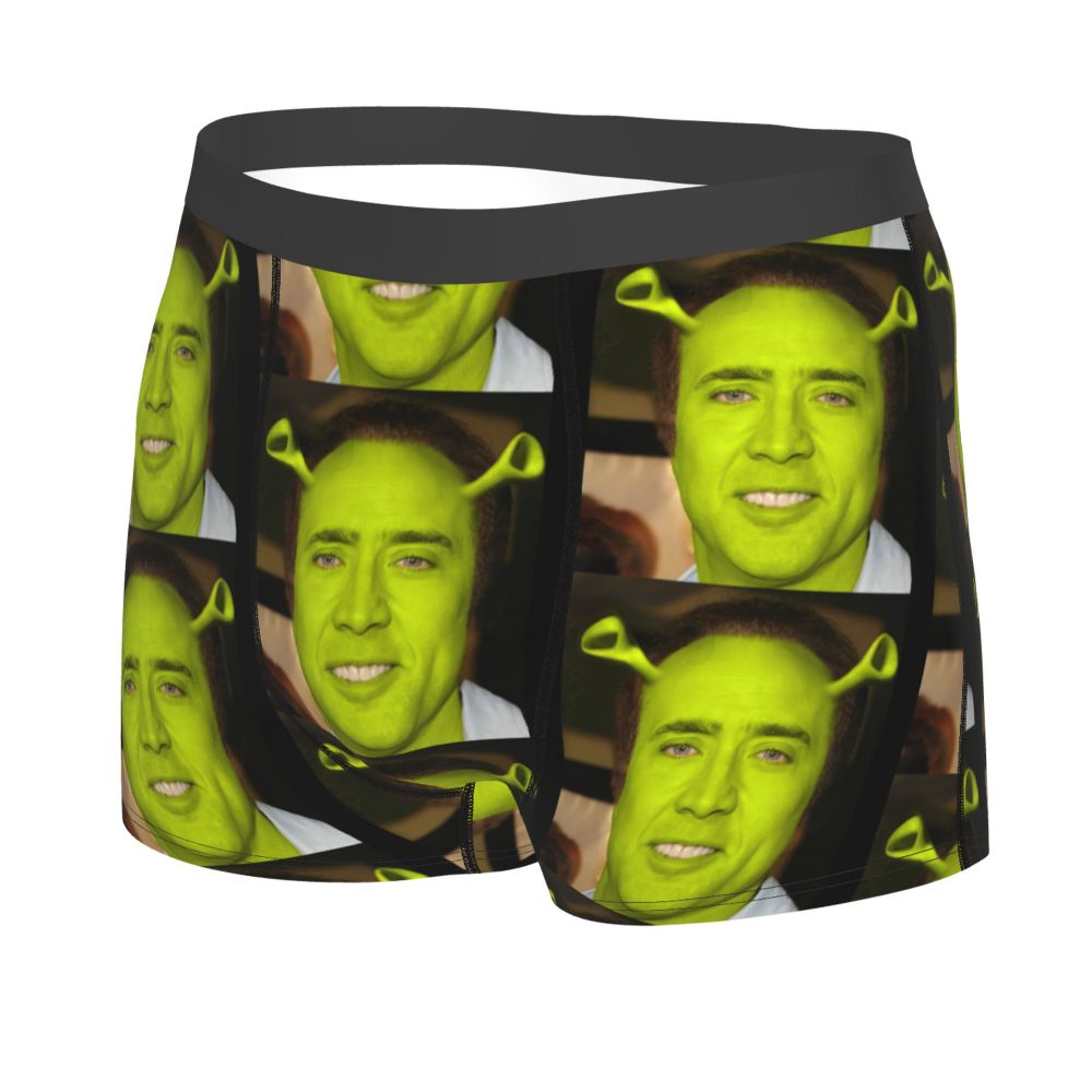 Custom Nicolas Cage Boxer Shorts For Homme 3D Printed Male Nic And His Girls Underwear Panties Briefs Breathbale Underpants