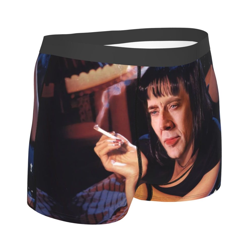 Custom Nicolas Cage Boxer Shorts For Homme 3D Printed Male Nic And His Girls Underwear Panties Briefs Breathbale Underpants