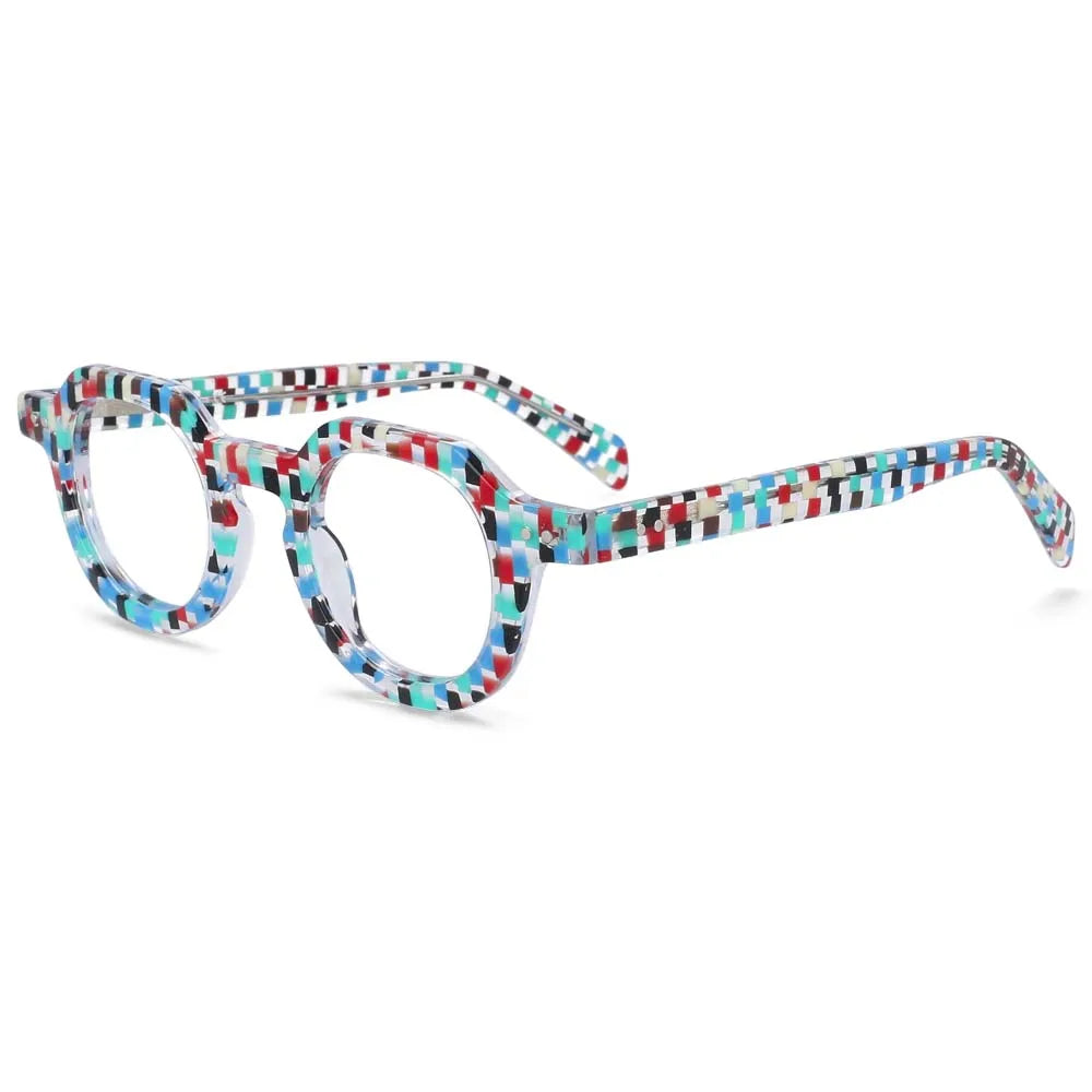 R49875 Vintage Women Reading Eyeglass Acetate Glasses Frames Men Fashion Presbyopic Dioptric +50 +100 +300