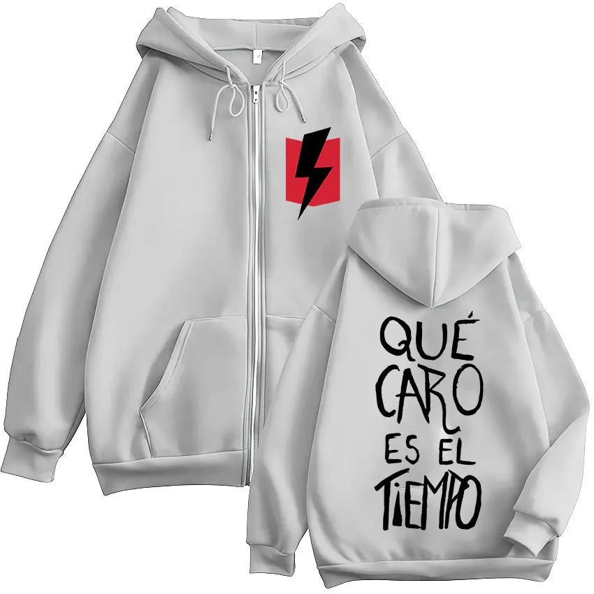 Dani Martin Que Caro Es El Tiempo Merch Zipper Hoodies Men Women Clothing Fashion Hip Hop Zip Up Hooded Sweatshirts Jacket Coat