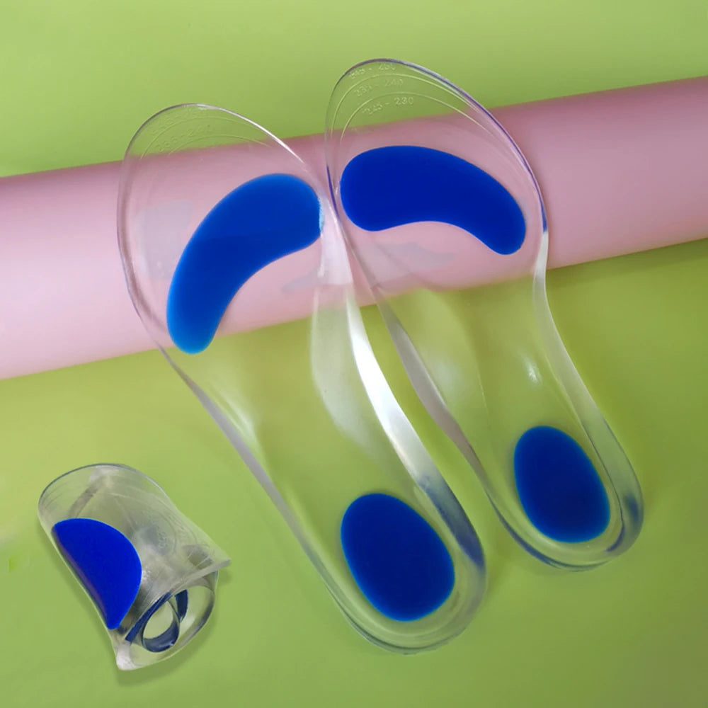 Silicone Gel Orthopedic Insoles for Shoes Man Woman Flat Feet Arch Support Orthotic Insoles Plantar Fasciitis Relief Foot Pads