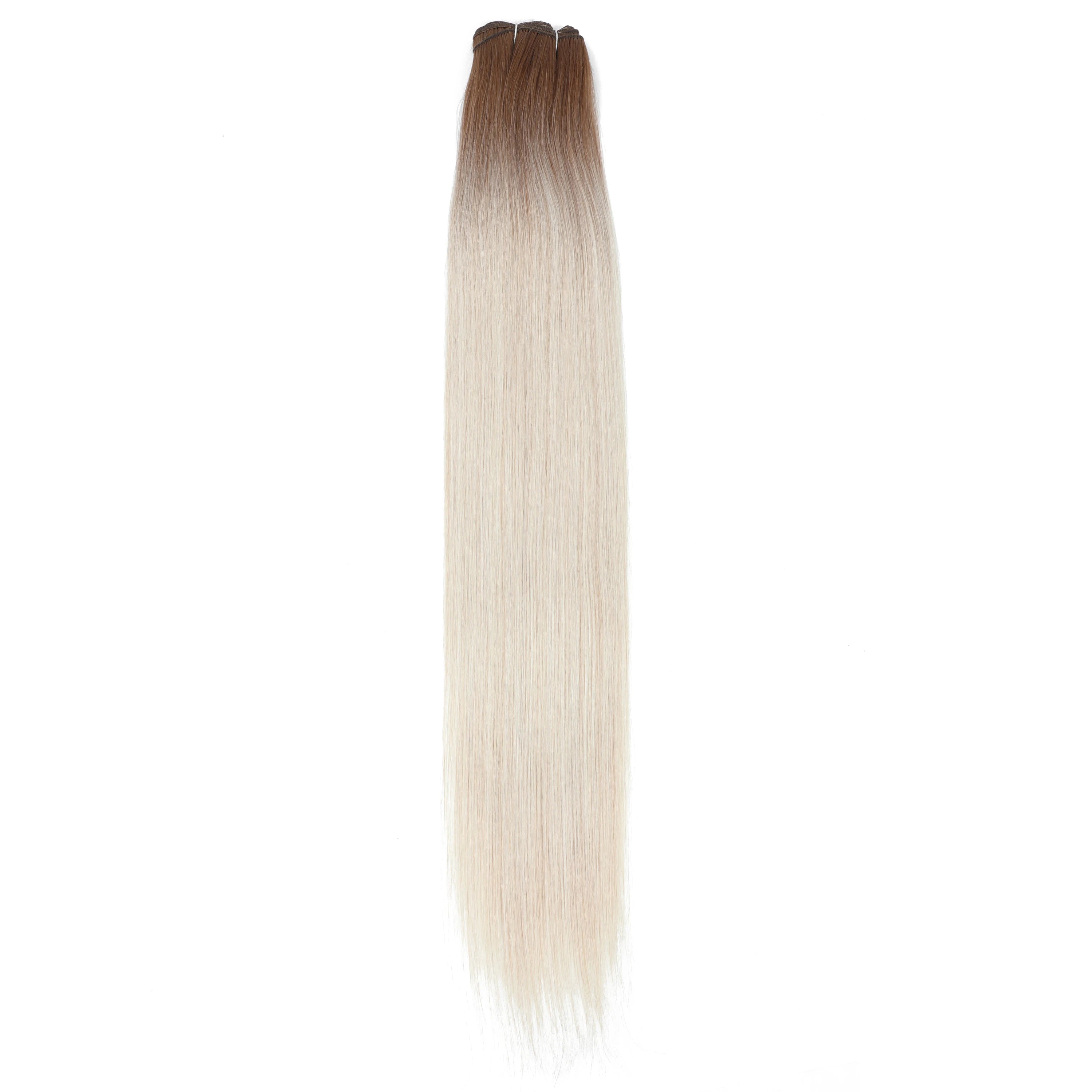 24-32 Inch Bio Protein Straight Hair Bundles Synthetic High Temperature 150g 200g Ombre Brown M888 Orange Soft Hair Weaving