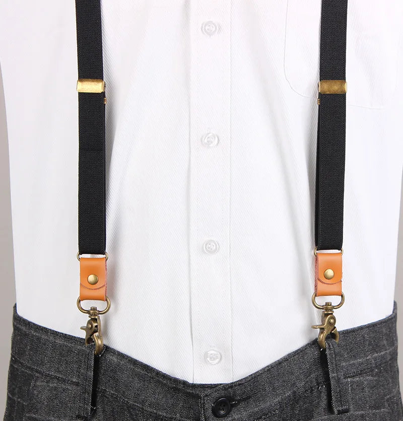 Vintage Men's Suspenders New 3 Hooks Suspenders Man For Pants Casual Mens Trouser Suspenders Fashion Adjustable Braces