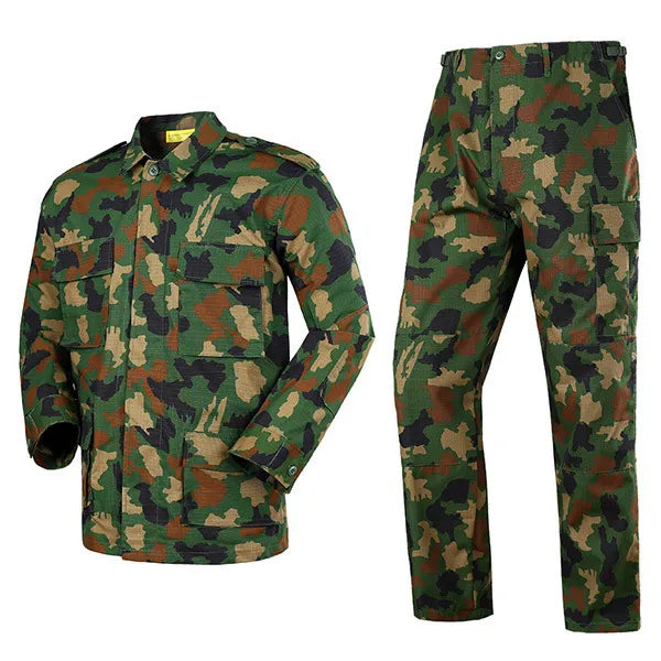 Desert & Jungle Outdoor Camouflage Uniform Tactical Uniform Combat Hunting Suit BDU Training Jacket and Pant