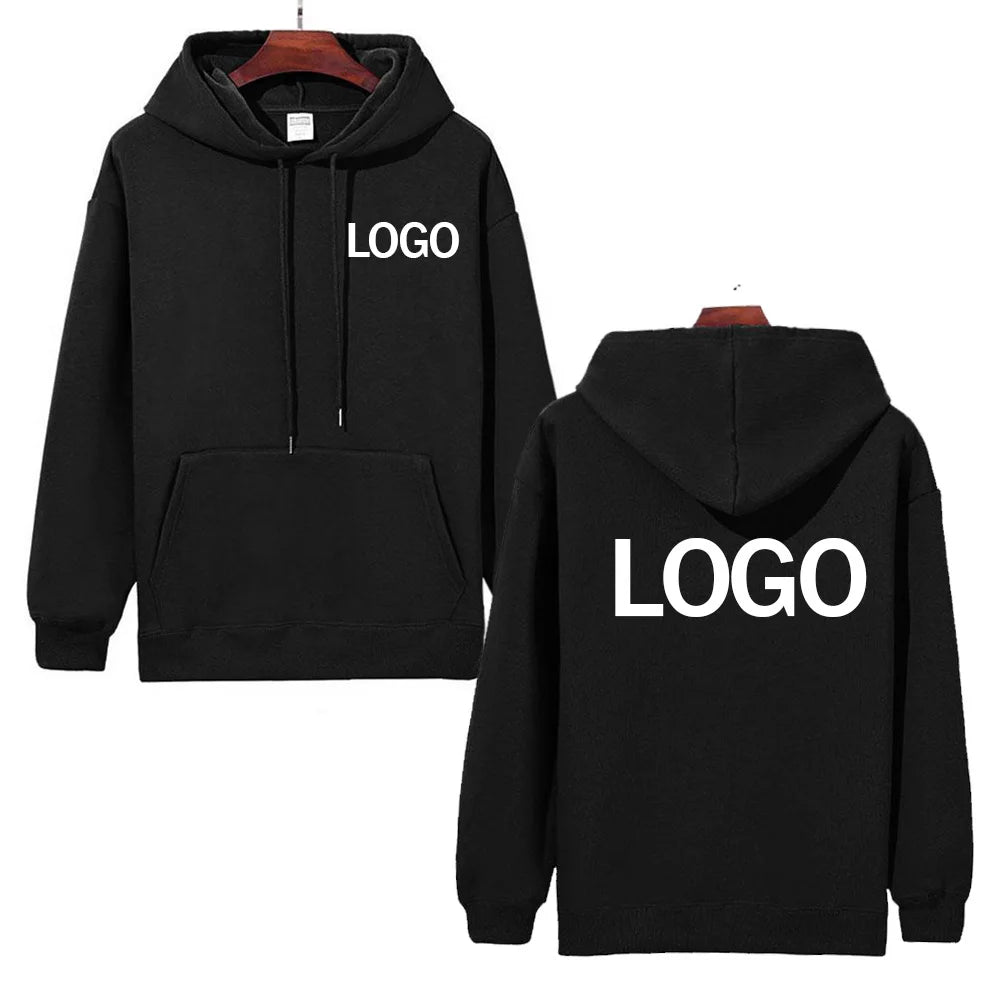 Heavy men's and women's autumn and winter sweatshirts, 500g velvet warm hoodies, customise your logo, casual fashion sweatshirts