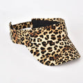 New Summer Sunshade Hat Women's Empty Top Fashion Leopard Print Duck Tongue Hat Sun Protection Breathable Curved brim