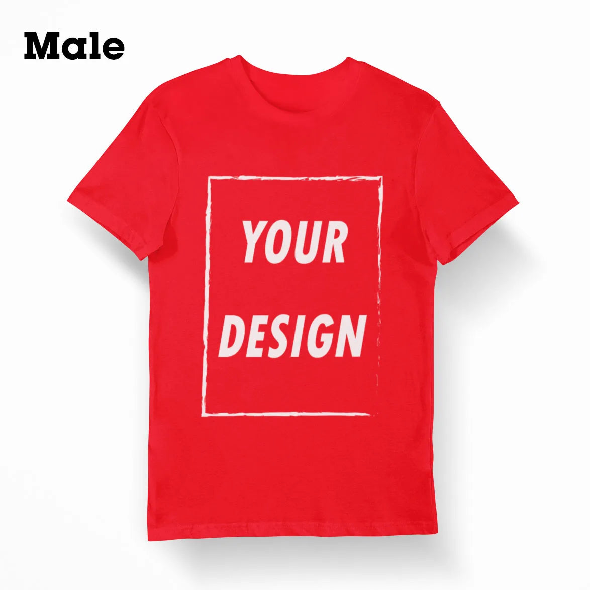 Free Shipping From US Customizable Male Female Short Sleeve