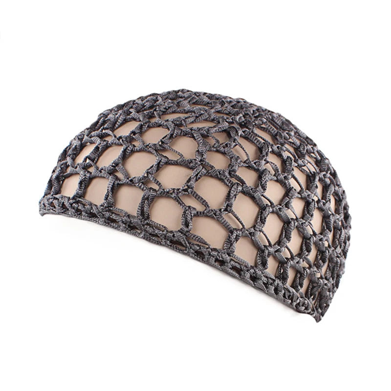 1pc Mesh Crochet Hair Net Woven Hair Cap Bonnet Night Cap Sleep Cap For Women Wig Head Cover Accessories