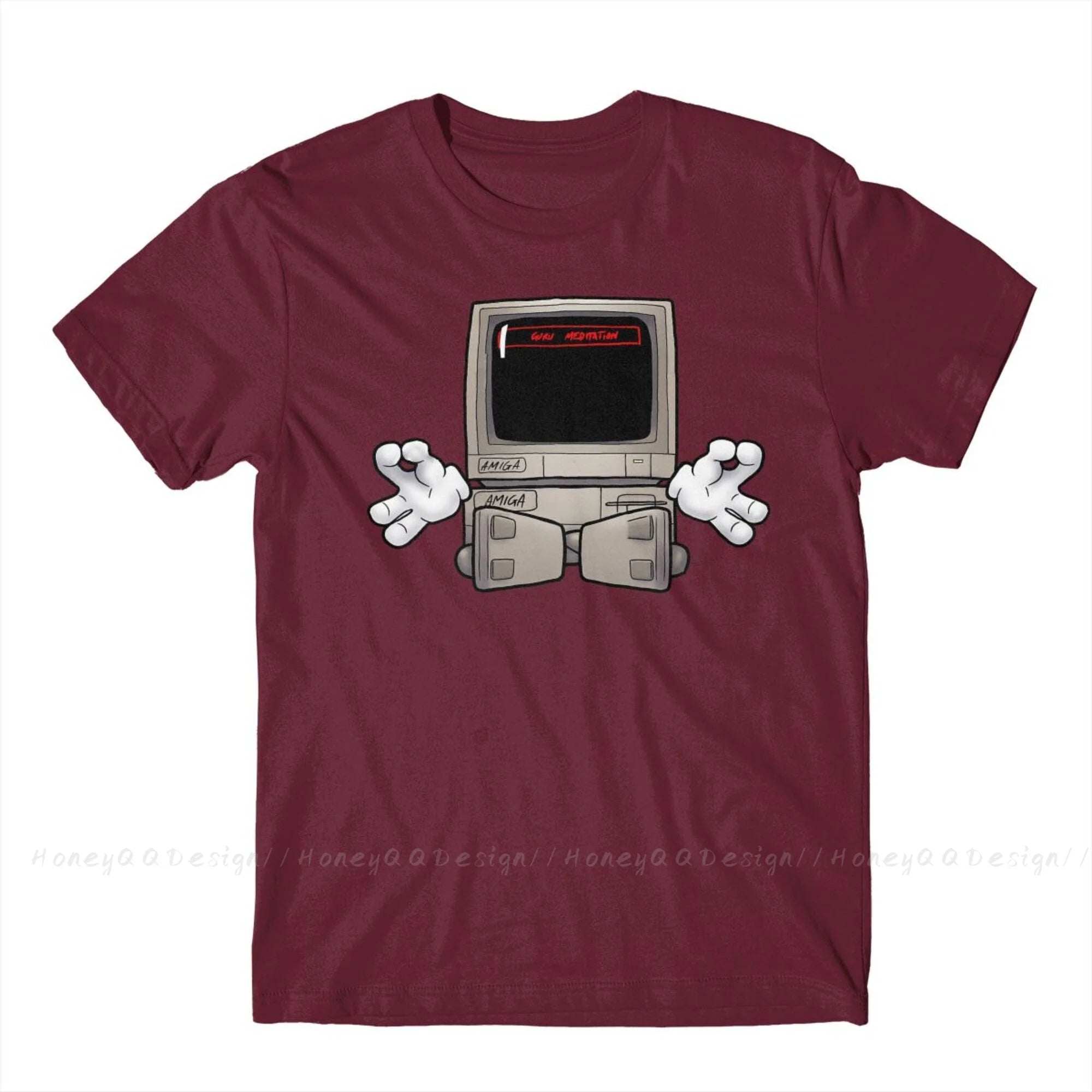 Top Quality Clothing Amiga 500 T-Shirt For Men Unisex Commodore Amiga Guru Meditation #2 Shirt Fashion Short Sleeve Oversize