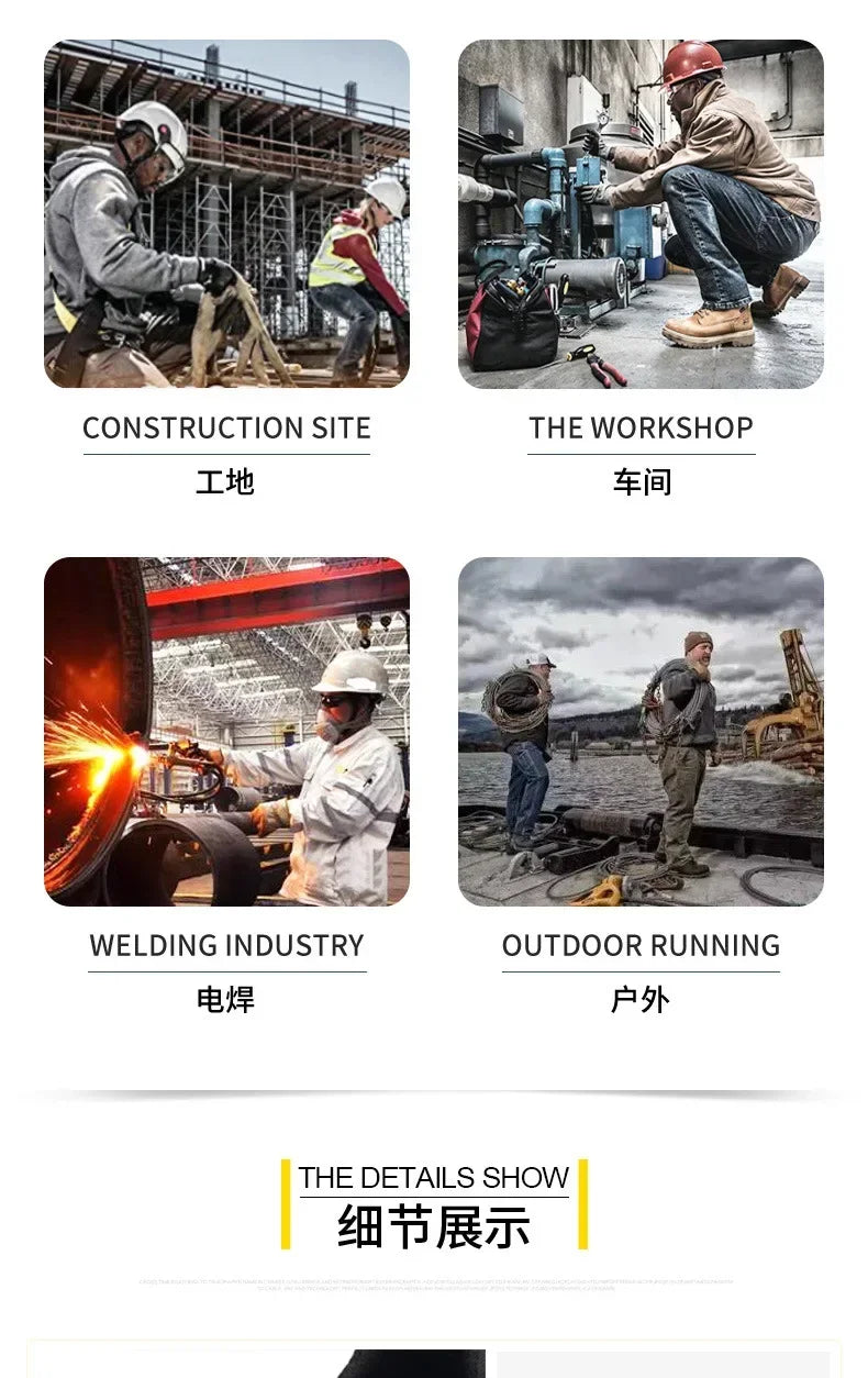 New Type of Labor Protection Shoes Anti - Hit Anti - Puncture Summer Mesh Surface Breathable Protective Shoes Safety Work Shoes