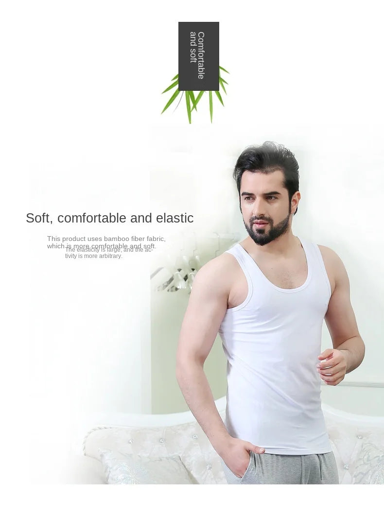 3-packs super soft Slim Fit Mens Tagless Tank Tops Breathable Sleeveless T-Shirt for Men Undershirts Crew Neck Comfort Stretch
